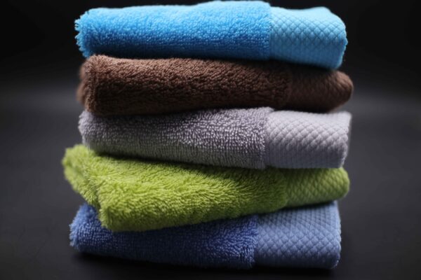 Dyed platinum satin square scarf