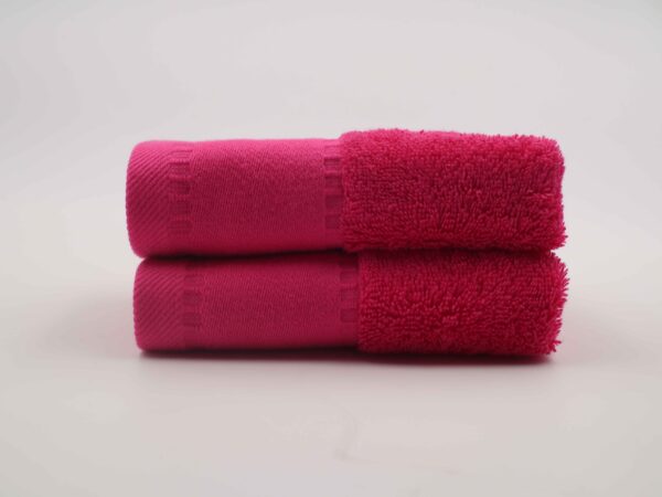 Red checkered square scarf - 100% Cotton -  Dobby collection