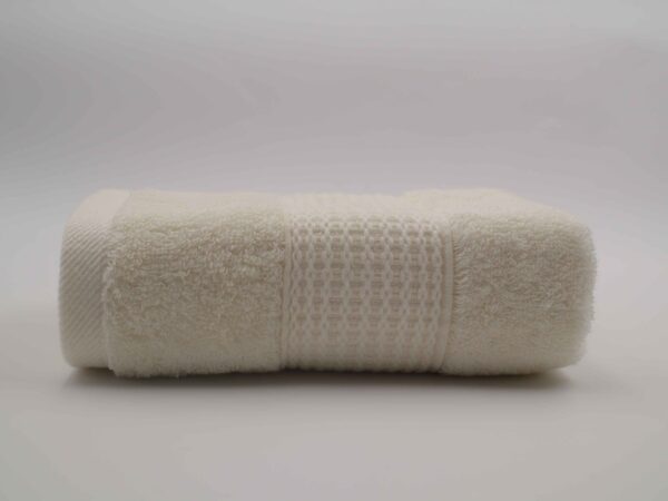 Yellow square scarf - 100% cotton - Dobby collection