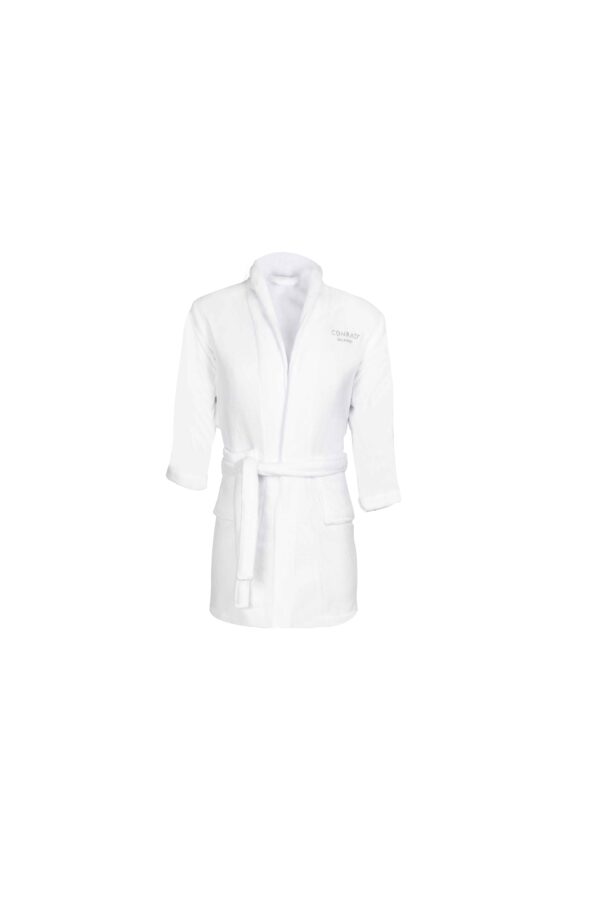 Kids White Shawl Collar Bathrobe | Children's Hotel & Spa Quality Terry Robe
