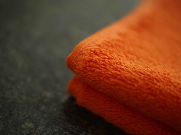 Orange Plain Woven Square Scarf (CNFIBO) – Vibrant & Luxurious!